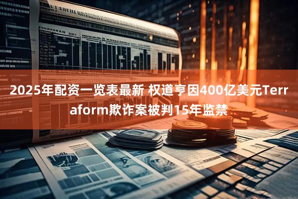 2025年配资一览表最新 权道亨因400亿美元Terraform欺诈案被判15年监禁